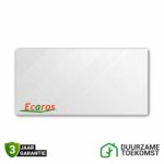 Ecaros infraroodpaneel Wit satijn glas 800 watt